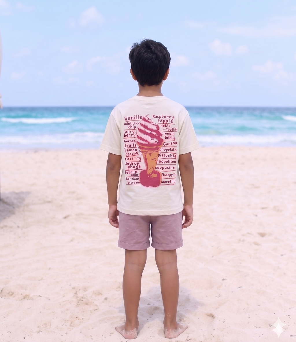 Ice cream- T-shirt Oversize  (Kids Unisex)