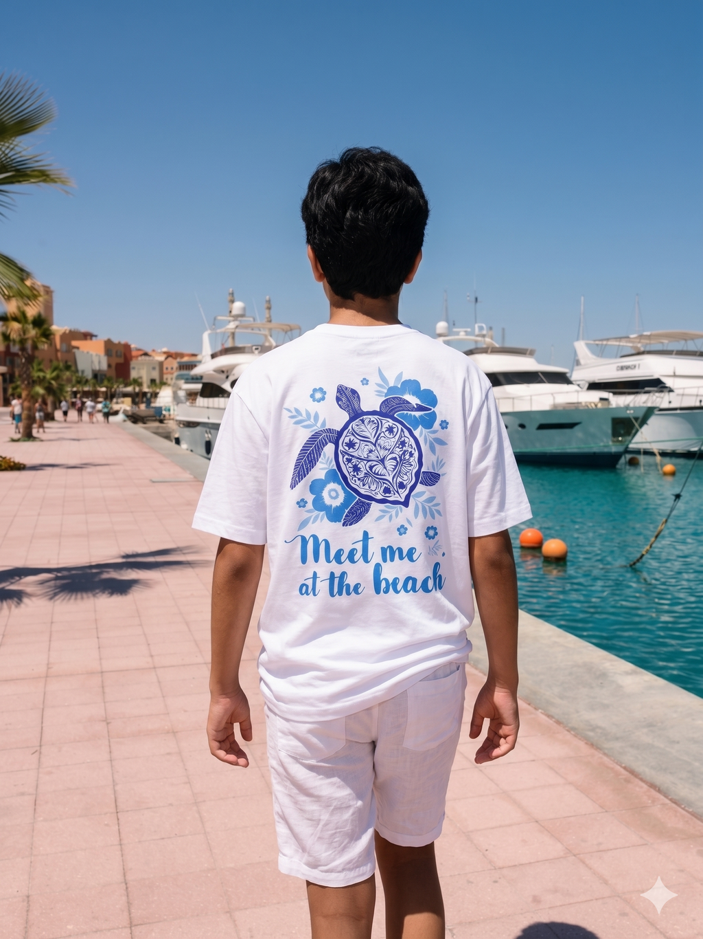 Meet me at the beach - T-shirt Oversize  (Kids Unisex)