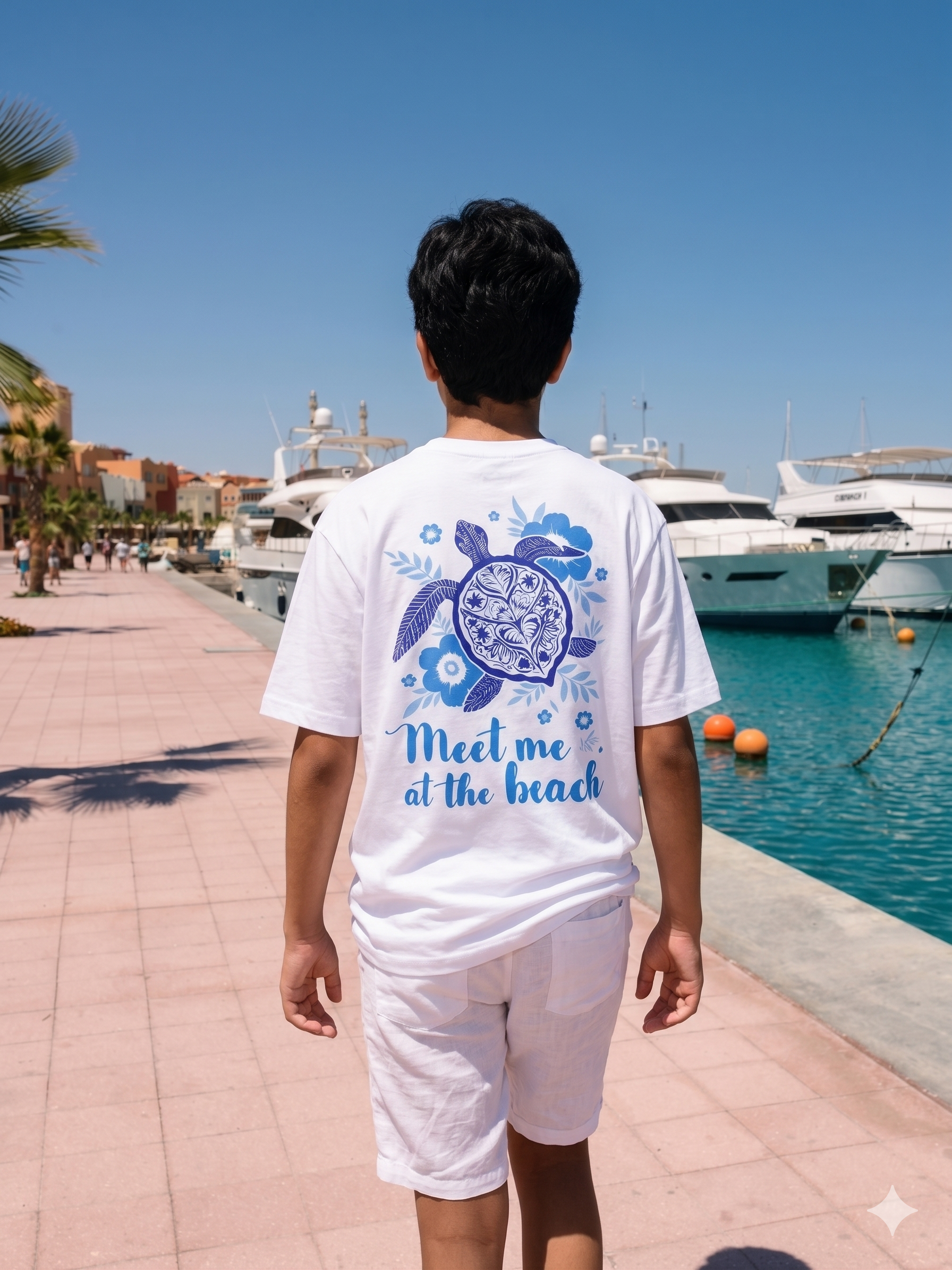 Meet me at the beach - T-shirt Oversize  (Kids Unisex)