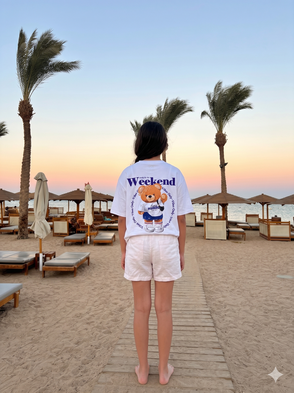 Weekend bear - T-shirt Oversize  (Kids Unisex)