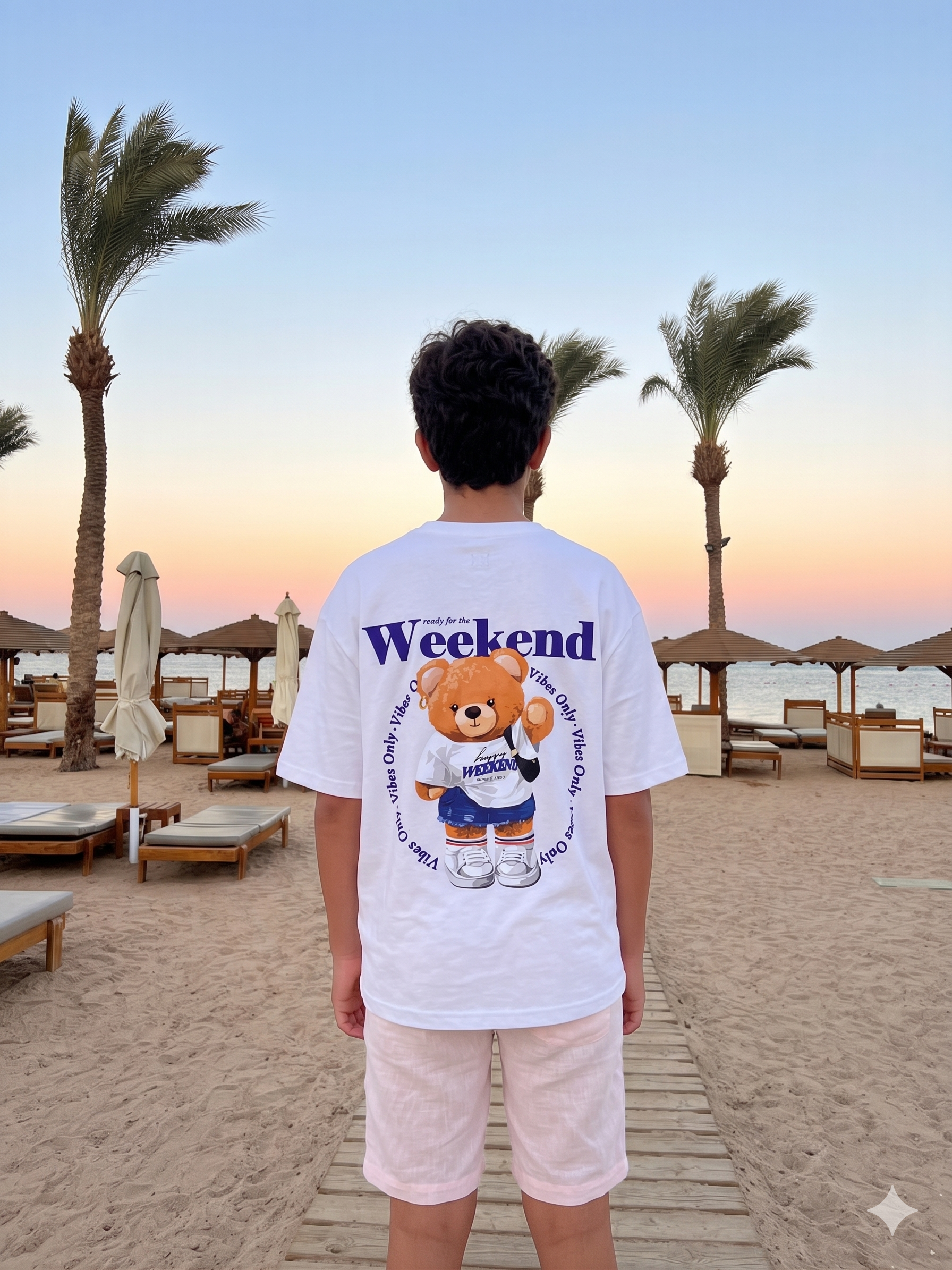 Weekend bear - T-shirt Oversize  (Kids Unisex)