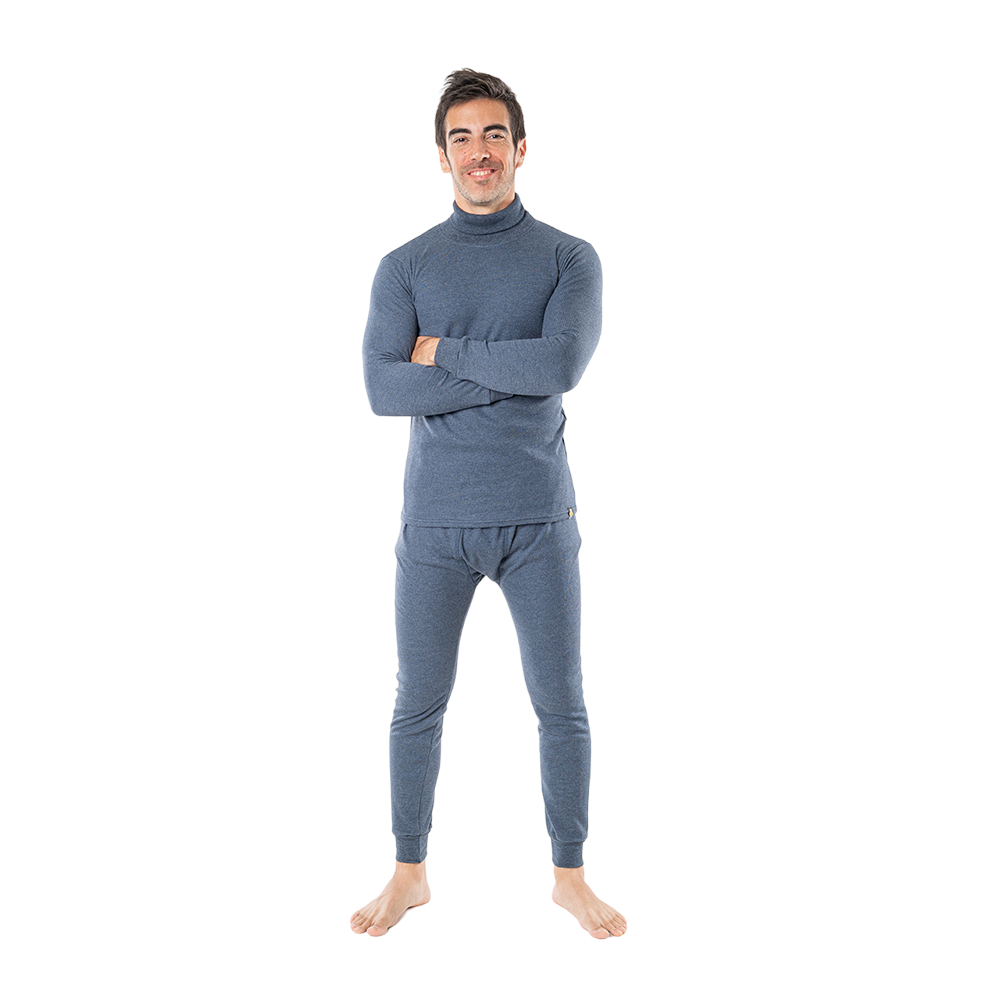 Men Thermal High Neck Set