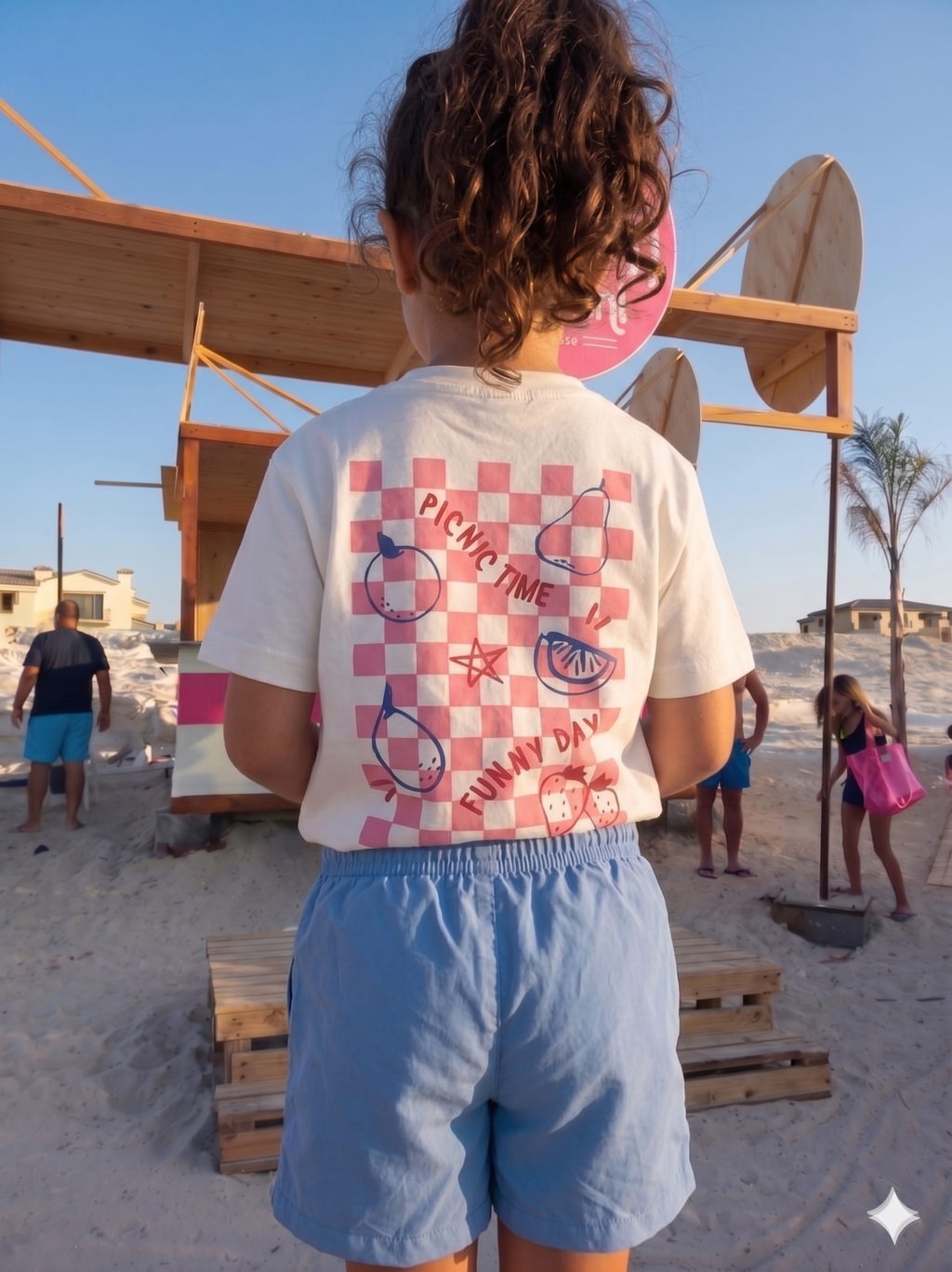 Picnic time - T-shirt Oversize  (Kids Unisex)