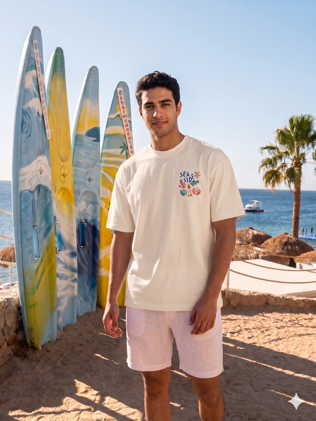 Sea side-  Oversize unisex T-shirt