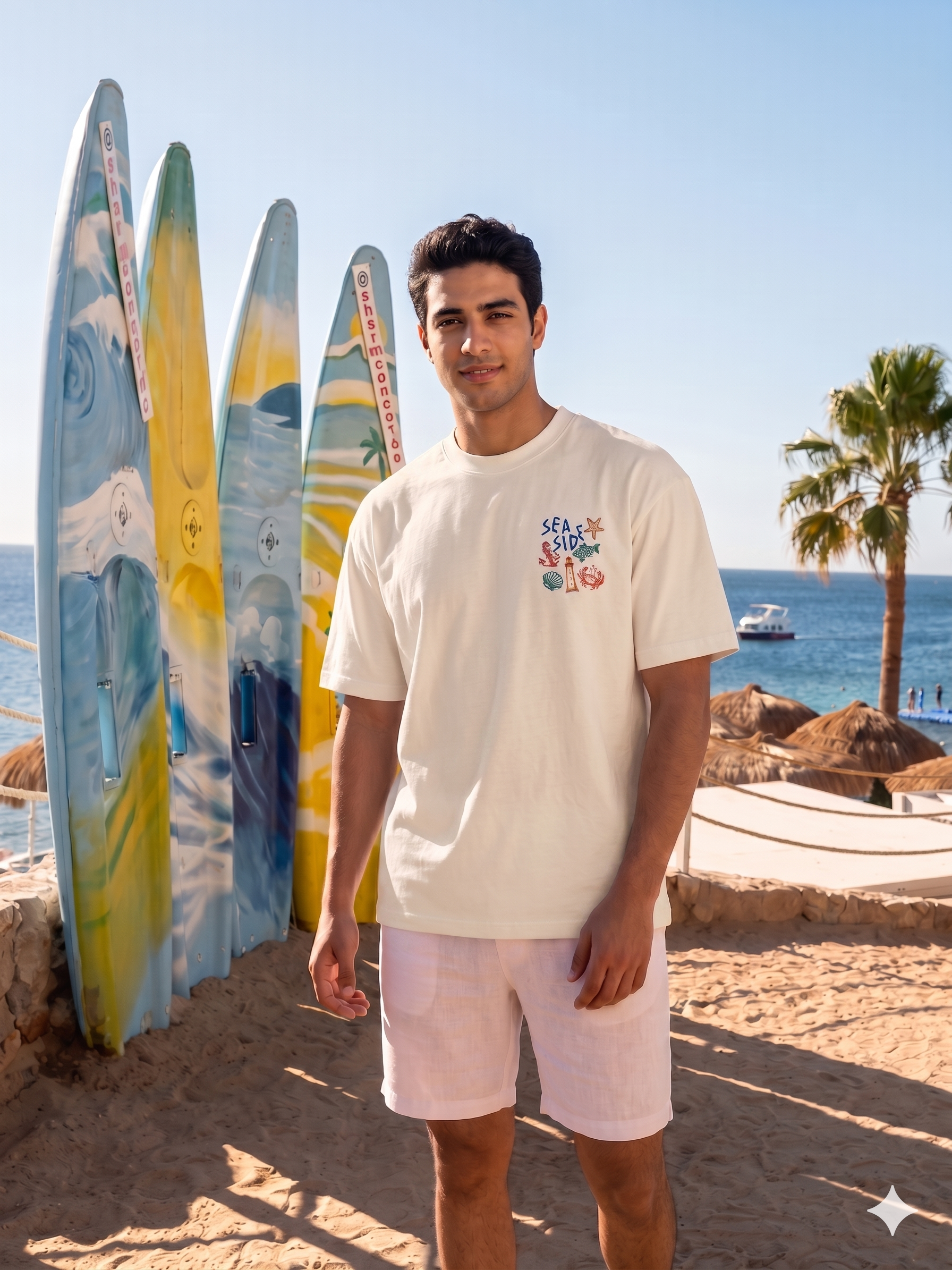 Sea side-  Oversize unisex T-shirt