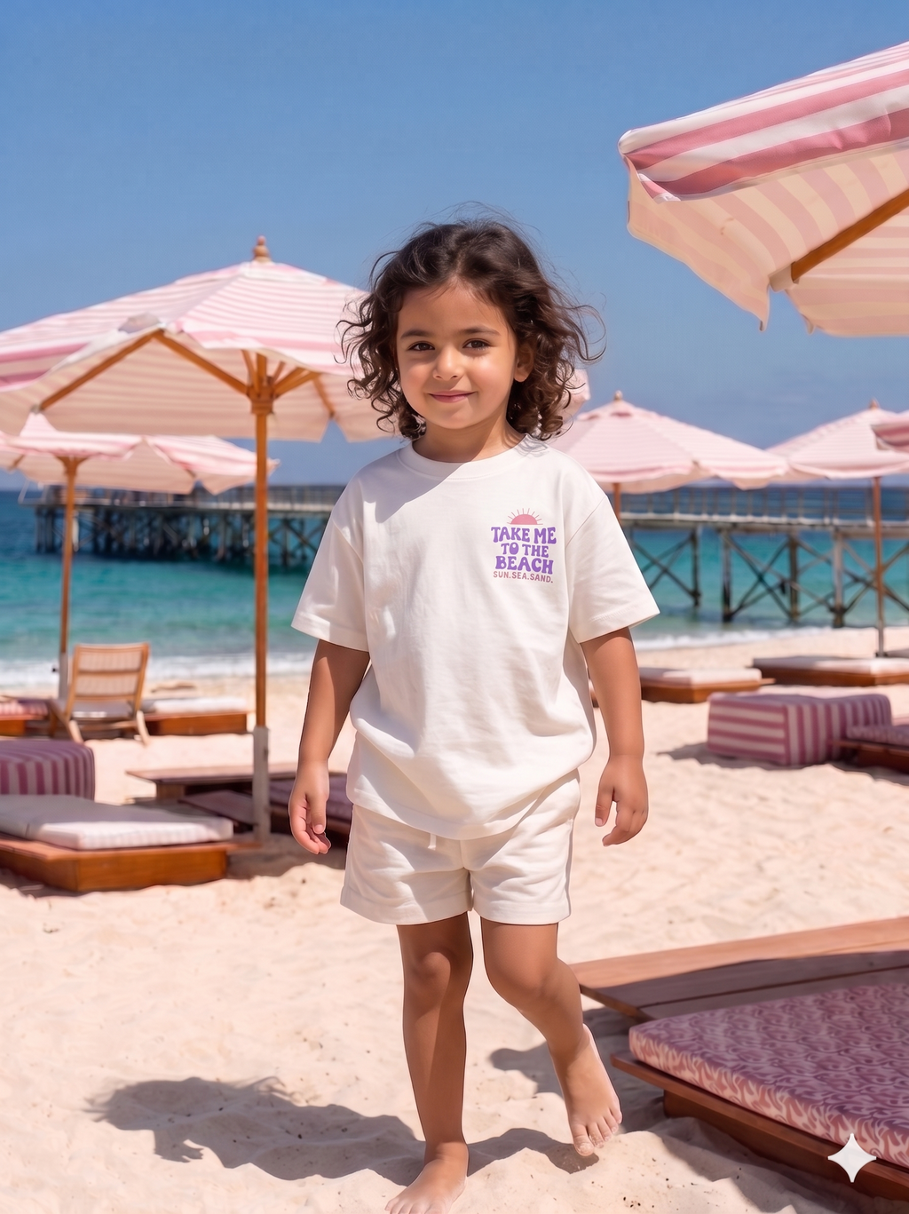 Take me to the beach - T-shirt Oversize  (Kids Unisex)