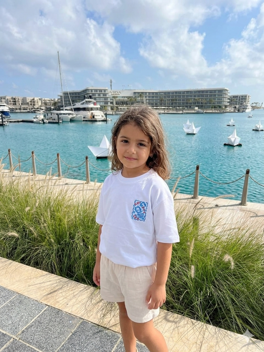 Sun Sand Sea - T-shirt Oversize  (Kids Unisex)