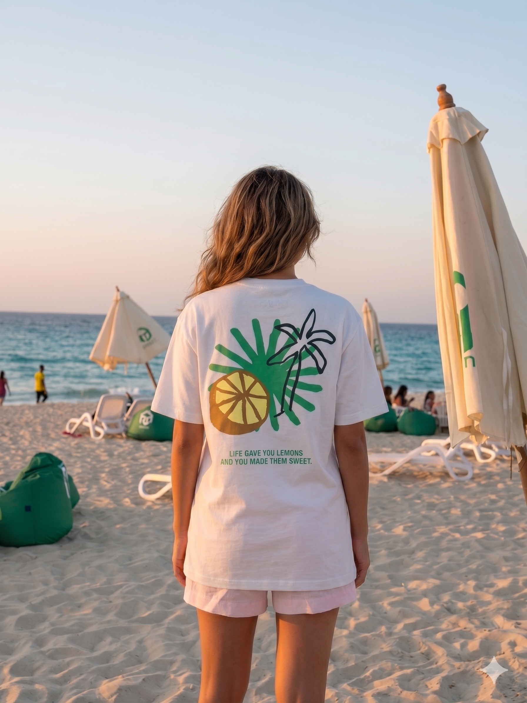 Palm & Lemon -  Oversize unisex T-shirt