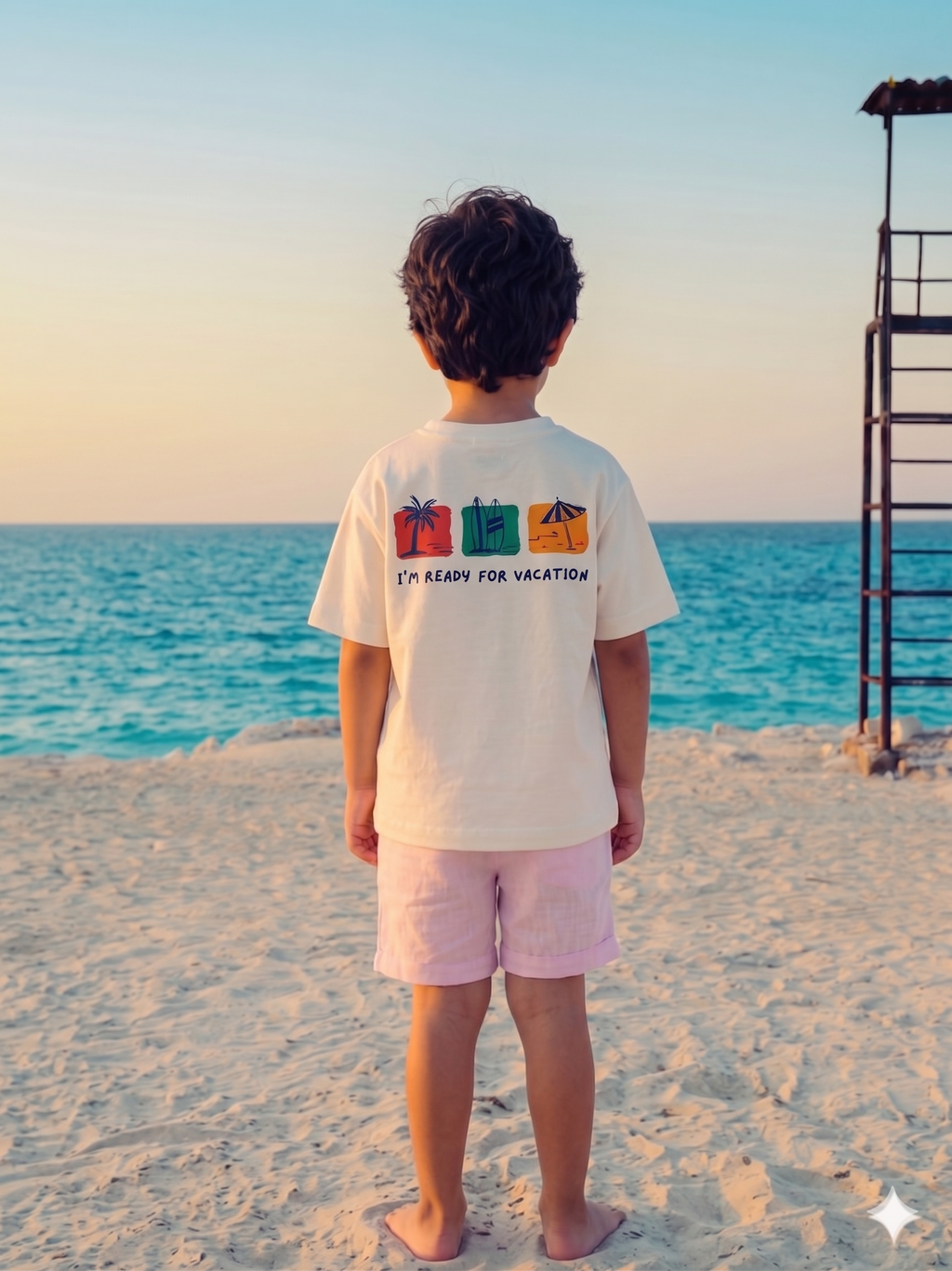 Ready for beach - T-shirt Oversize  (Kids Unisex)
