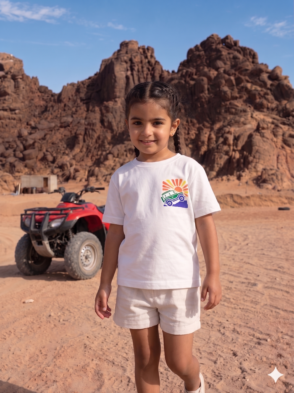 Safari car - T-shirt Oversize  (Kids Unisex)