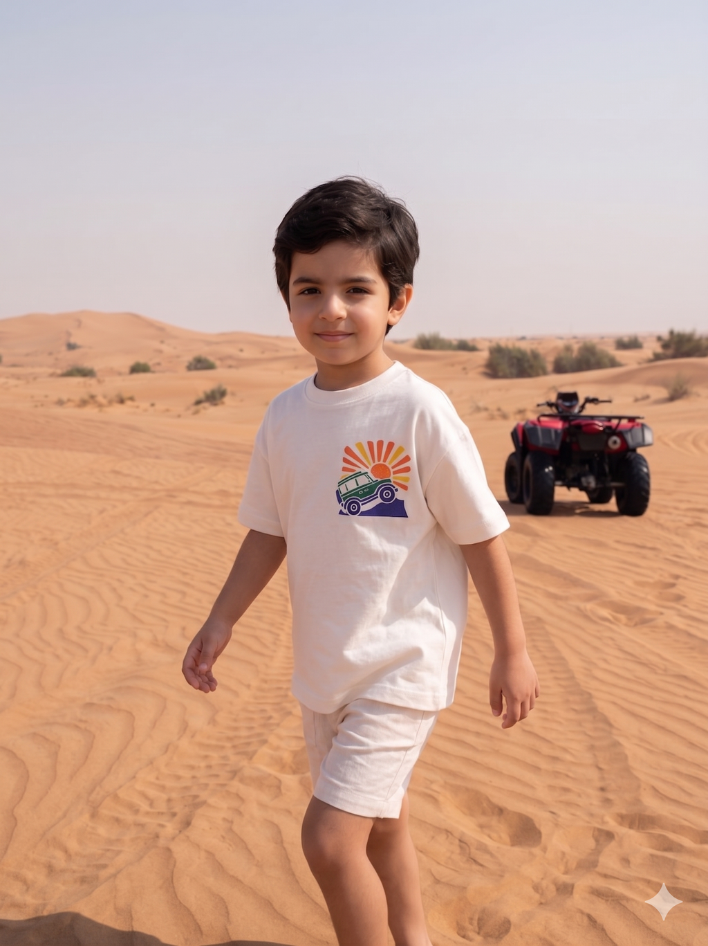 Safari car - T-shirt Oversize  (Kids Unisex)