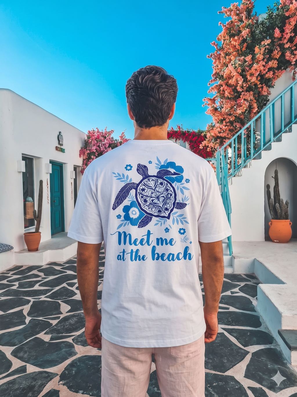 Meet me at the beach -  Oversize unisex T-shirt