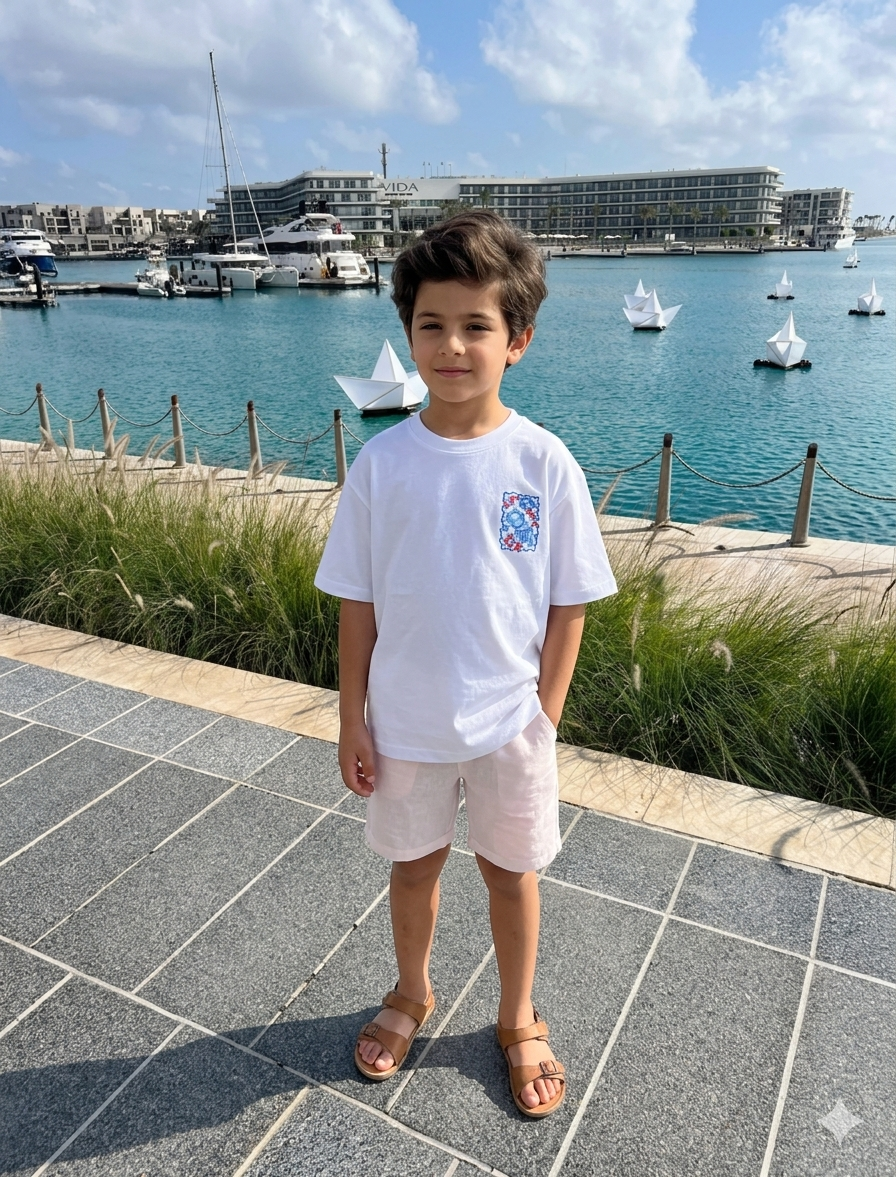 Sun Sand Sea - T-shirt Oversize  (Kids Unisex)
