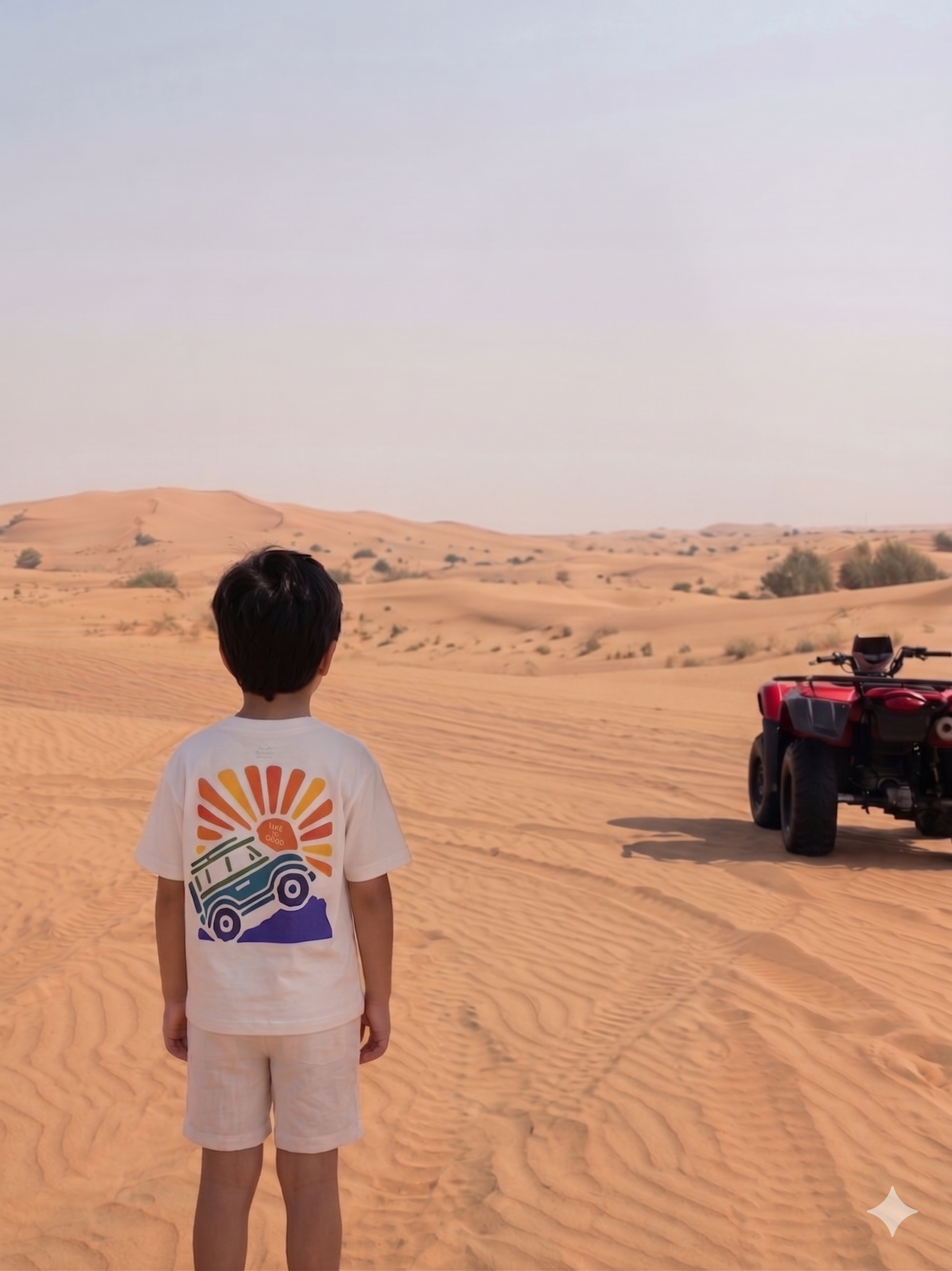 Safari car - T-shirt Oversize  (Kids Unisex)