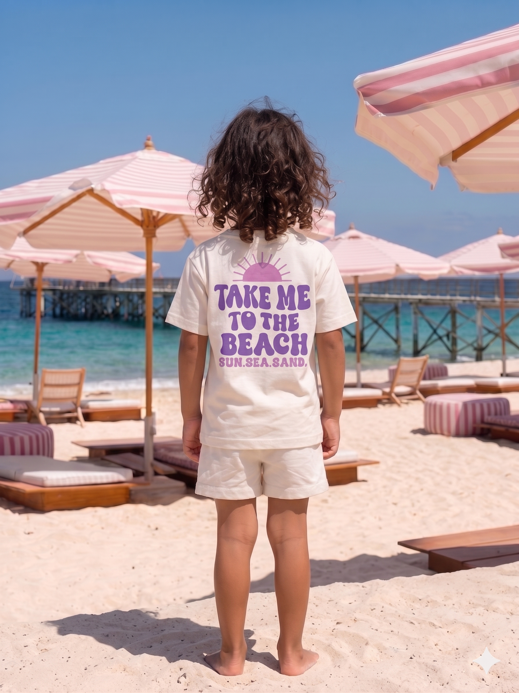Take me to the beach - T-shirt Oversize  (Kids Unisex)
